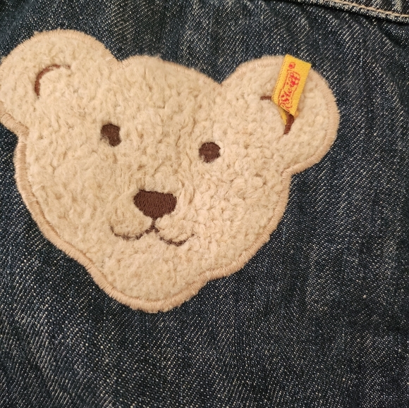 Unisex kids Size 2 oversized stiff jeans teddy jacket - Picture 5 of 5